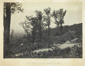 ミッション リッジのクレスト、186466。 作： George N. Barnard