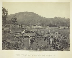ケネソー山の正面、ジョージア州、1866 年。 作： George N. Barnard