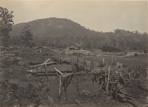 ケネソー山の正面、ジョージア州、1860 年代。 作： George N. Barnard