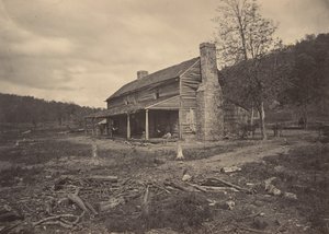 ジョン・ロスの家、ジョージア州リンゴールド、1860年代。 作： George N. Barnard
