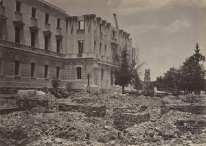 新国会議事堂、コロンビア、サウスカロライナ州、1860 年代。 作： George N. Barnard