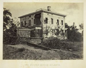 ポッター ハウス アトランタ、1864 年。 作： George N. Barnard