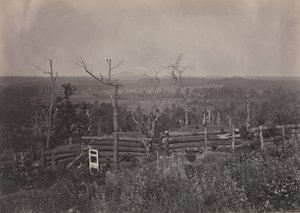 ケネソー山の眺め、ジョージア州、1860 年代。 作： George N. Barnard