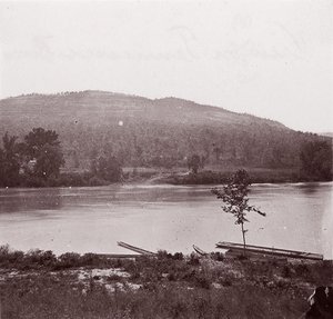 テネシー川の眺め、カリフォルニア州。 1864年。 作： George N. Barnard