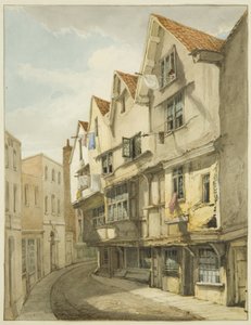 ボールドウィンストリート（鉛筆・水彩・紙 作： George Orleans Delamotte