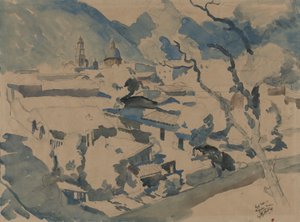 メキシコ、オリサバの街並み 作： George Overbury Hart