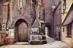 St John Maddermarket Church Alley（カラーリトグラフ 作： George Parsons Norman