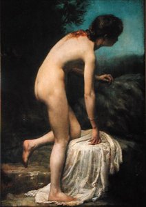 The Bather」（油彩・キャンバス） 作： George Percy Jacomb Hood