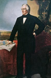 ミラード・フィルモア (1800-74) (カラーリソ) 作： George Peter Alexander (after) Healy
