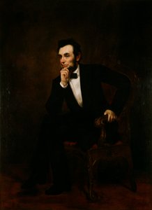 アブラハムリンカーンの肖像、1866-70年頃 作： George Peter Alexander Healy