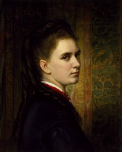 マリアヒーリーの肖像画、アーティストの娘、c。 1871 作： George Peter Alexander Healy
