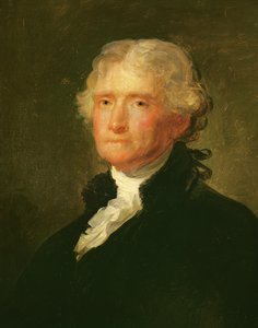 ギルバート・スチュアート（1755-1828）による絵画の後のトーマス・ジェファーソンの肖像