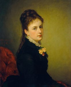 ロクサナ・アトウォーター・ウェントワース、1876年。 作： George Peter Alexander Healy