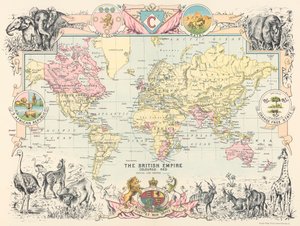 キャッスル・ライン・アトラス・オブ・サウス・アフリカより、大英帝国の地図 作： George Philip