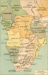ミッドの地図。そして南アフリカ、1919年。 作： George Philip and Son Ltd