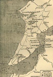 ガリポリ半島の地図、1919年。