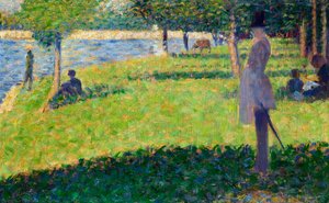 La Grande Jatteの習作、1884-1885 作： George Pierre Seurat