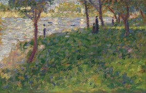 La Grande Jatteの習作、1884-1885 作： George Pierre Seurat