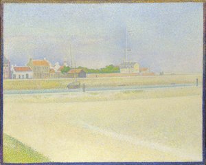 Gravelines の水路、Grand Fort-Philippe、1890 年 作： George Pierre Seurat