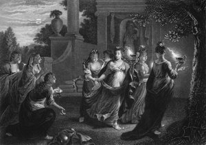 私たちのランプが消えたので、あなたのオイルをください、c1840。 作： George Presbury