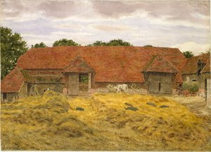 ウィッチチャーチの赤い納屋、1868 年 作： George Price Boyce