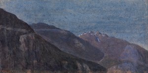 ジョルニコからのティチーノ渓谷（水彩画 作： George Price Boyce