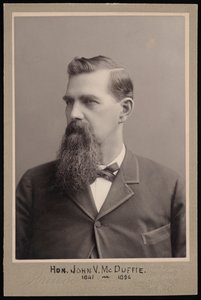 ジョン ヴァン マクダフィーの肖像 1841 ～ 1896 年、1896 年以前。 作： George Prince