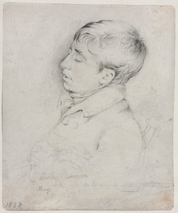 椅子で眠るウェルビー・シャーマンの肖像 作： George Richmond