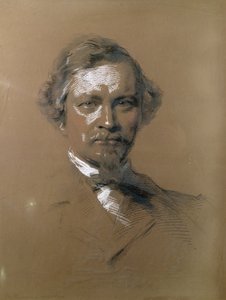 アウグストヴィルヘルムホフマン（1818-92）ドイツの化学者、1864（紙にクレヨン） 作： George Richmond