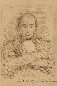 Benjamin Disraeli, luonnosteltu Royal Academyn illallisella 作： George Richmond
