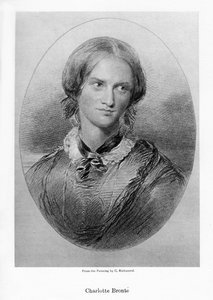 シャーロットブロンテ、イギリスの小説家、1850年。 作： George Richmond