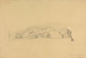 十字軍の彫像、スティステッド教会 作： George Richmond