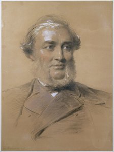 ヘンリーベンスジョーンズ、1865年（紙に木炭とチョーク） 作： George Richmond