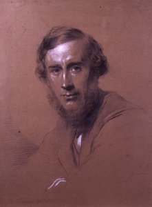 ジョン・ティンダル（1820-93）1864年（クレヨン） 作： George Richmond
