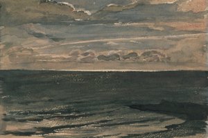 海の上の月明かり、ブロードステアーズ 作： George Richmond