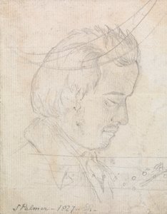 サミュエル・パーマーの頭部肖像画 作： George Richmond