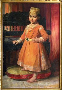 マハラジャドゥリープシンの長男アルバート王子の肖像、1870年 作： George Richmond