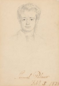 サミュエル・パーマーの肖像、1828年2月5日 作： ジョージ・リッチモンド