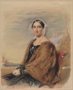 女性の肖像 作： George Richmond