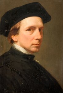芸術家の自画像の肖像、1853-55。 作： George Richmond