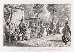 Boulevard Des Italiens、1821年頃（エッチング） 作： George Robert Lewis