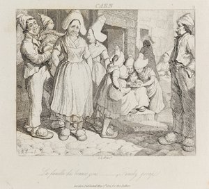 家族グループ、カーン、1821年頃（エッチング） 作： George Robert Lewis
