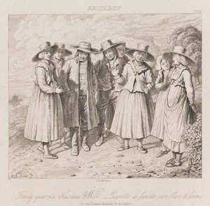 家族の喧嘩、グムンデン、1821年頃（エッチング） 作： George Robert Lewis