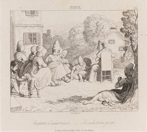 インダストリアスグループ、トゥール、1821年頃（エッチング） 作： George Robert Lewis