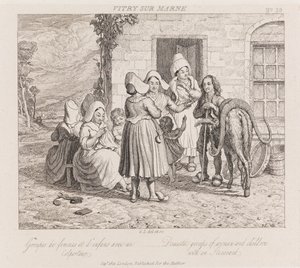 巡回者、Vitry Sur Marne、1821年頃（エッチング） 作： George Robert Lewis