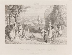 労働からの帰還、ハバー、1821年頃（エッチング） 作： George Robert Lewis