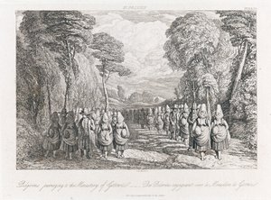 聖ポルテン-巡礼者、1821年頃（エッチング） 作： George Robert Lewis
