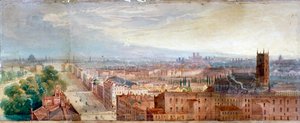 ナイツブリッジの空撮、ロンドン、c1845 作： George Robert Vawser