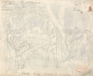 古典的な人物像の構成 作： George Romney