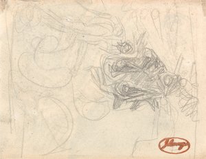 キリストの誘惑を受ける悪魔たち 作： ジョージ・ロムニー
